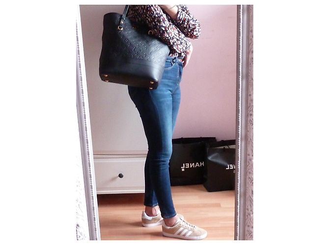 Citadines LOUIS VUITTON BORSA CITADINE PM IN PELLE MONOGRAM FOOTPRINT Blu navy - vista 12