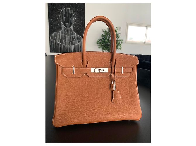 Hermès Birkin 30 Togo Pelle di Vitello Beige - vista 2