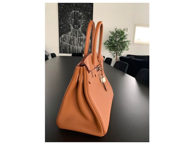 Hermès Birkin 30 Togo Pelle di Vitello Beige - vista 4