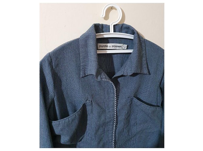 Camisa Munthe Plus Simonsen Azul de Algodón Multicolor - vista 2