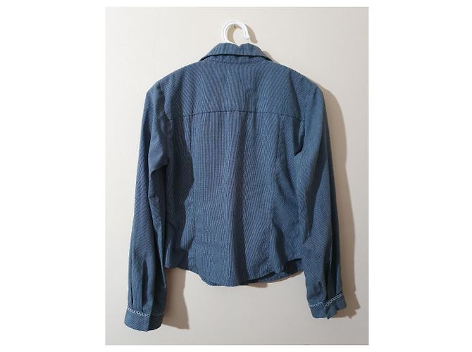 Camisa Munthe Plus Simonsen Azul de Algodón Multicolor - vista 3