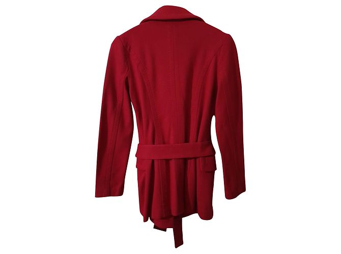 Abrigo de lana rojo Marc Cain Roja - vista 2