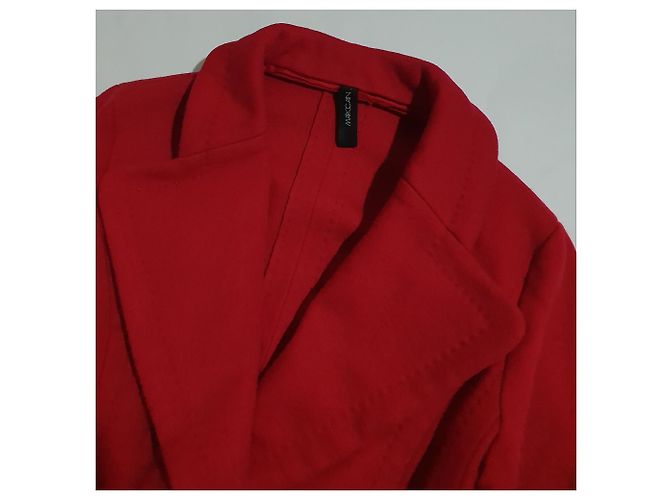 Abrigo de lana rojo Marc Cain Roja - vista 5