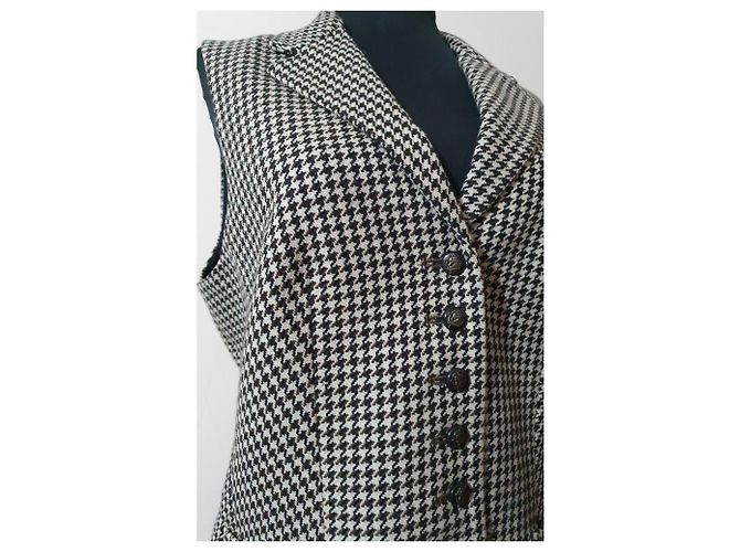 Chaleco de lana pata de gallo Ralph Lauren Multicolor - vista 2
