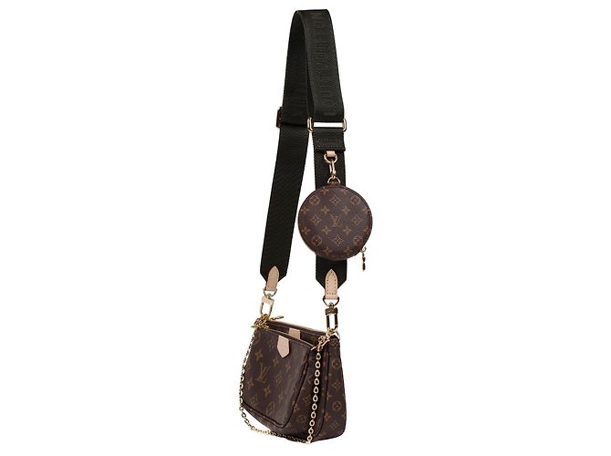Multi Pochette Embrague múltiple Louis Vuitton en lona monogram, Nueva condición Castaño - vista 3