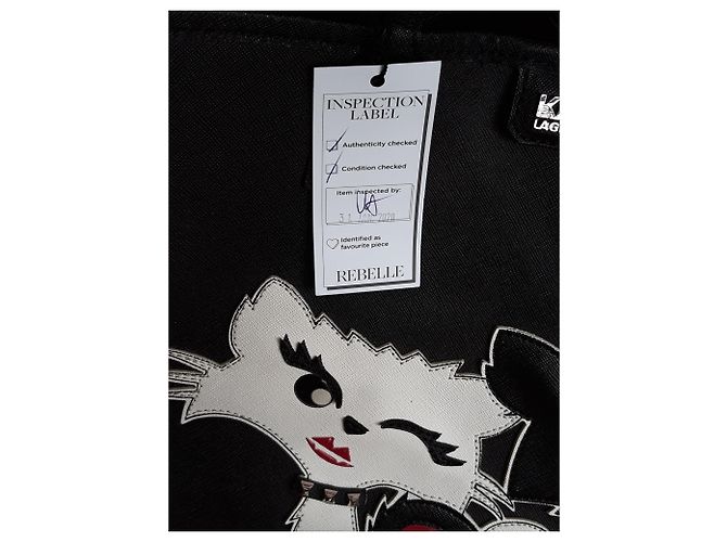 Borsa shopper Karl Lagerfeld Choupette in love nera Nero - vista 9