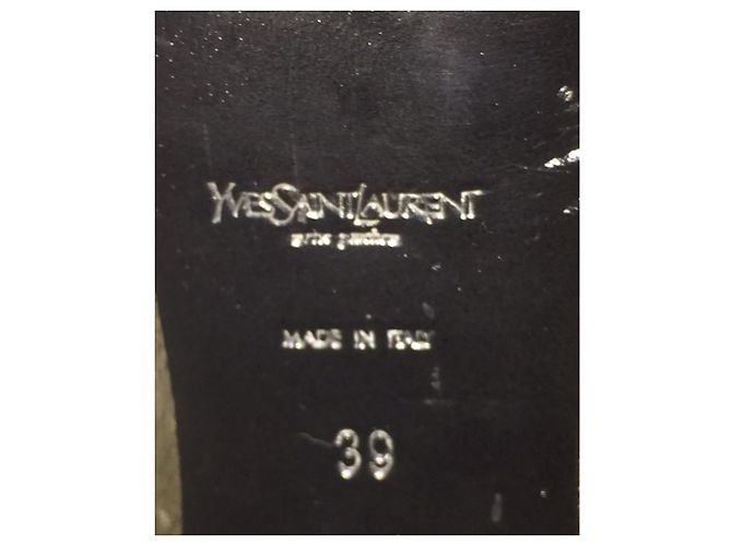 Yves Saint Laurent Bombas Rive Gauche Tribute Negro Dorado - vista 8
