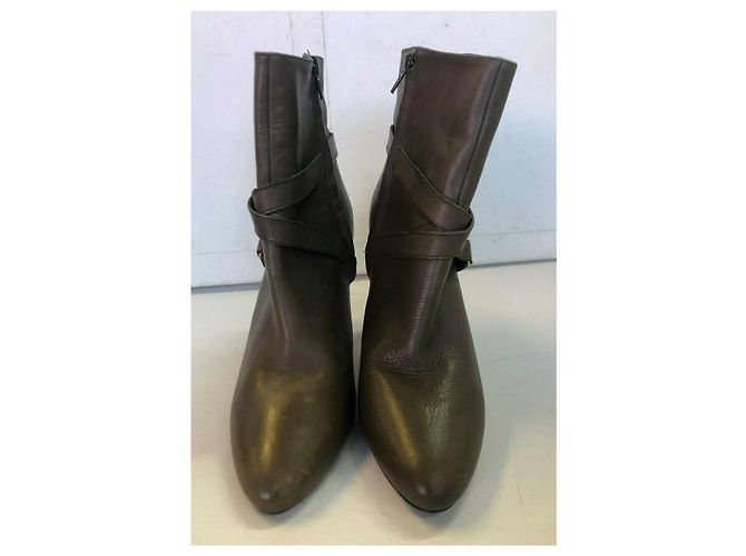 Botines de cuero grises Ralph Lauren - vista 2