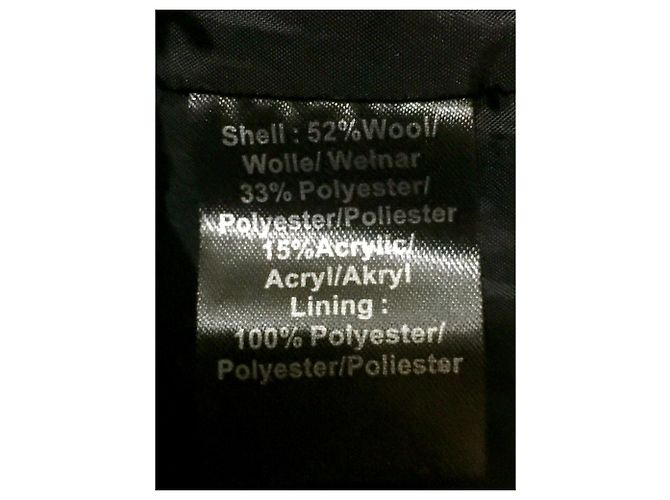 Clements Ribeiro Wollmischkleid Grau Schwarz Anthrazitgrau - Ansicht 5