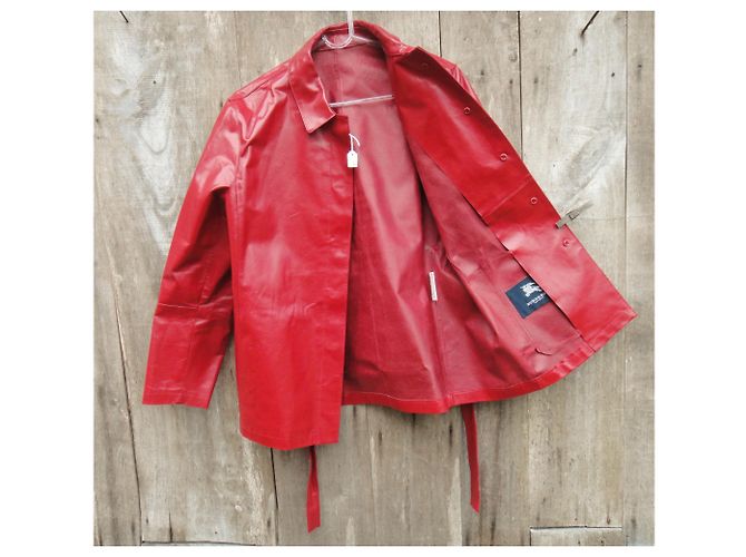 Burberry T Lederjacke 40 Rot - Ansicht 5