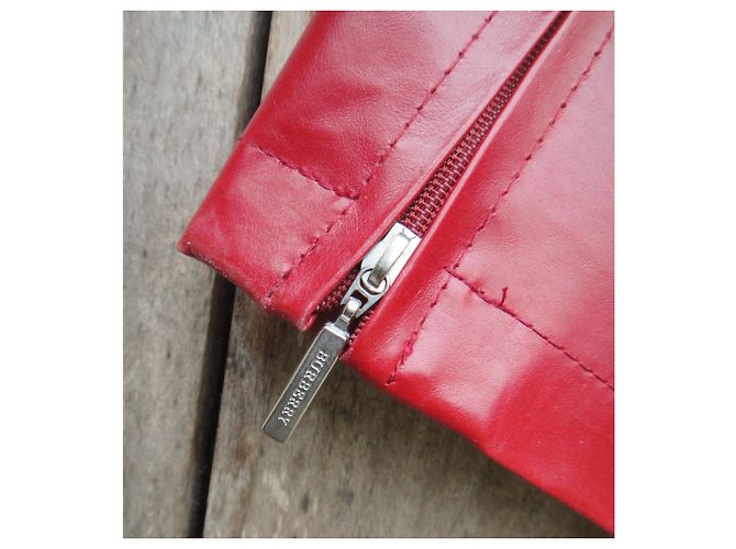 Burberry T Lederjacke 40 Rot - Ansicht 7