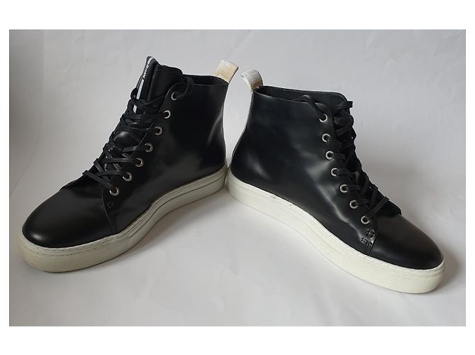 Alexander McQueen McQ Sneaker Leder Schwarz Weiß - Ansicht 4