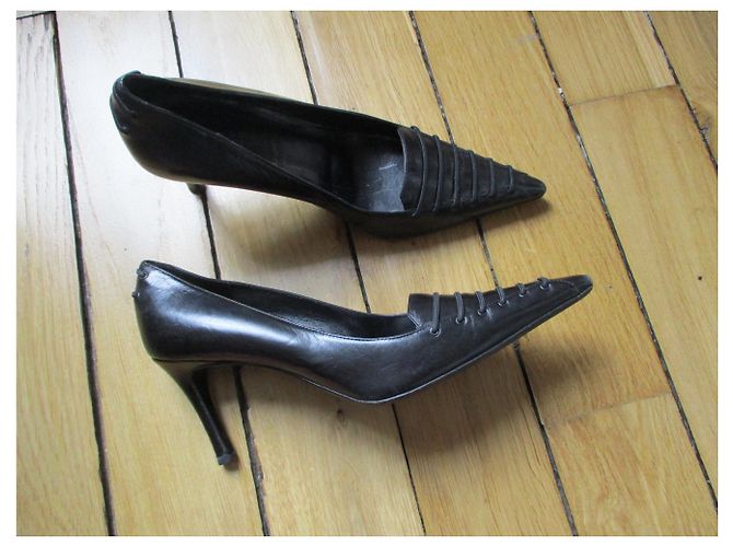 Gucci Décolleté in pelle nera, Pointure 37,5 IT. Nero - vista 3