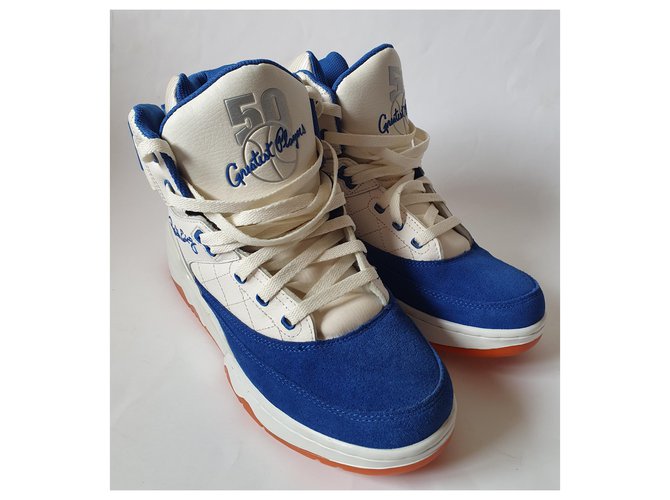 Sneakers alte Patrick Ewing in pelle multicolore - vista 2