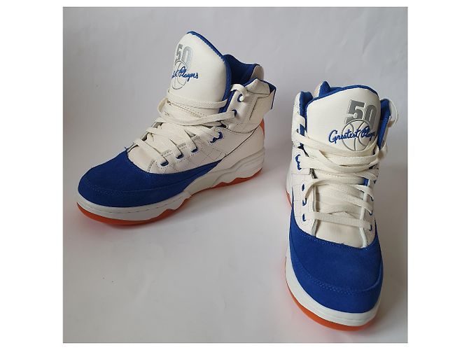 Sneakers alte Patrick Ewing in pelle multicolore - vista 4