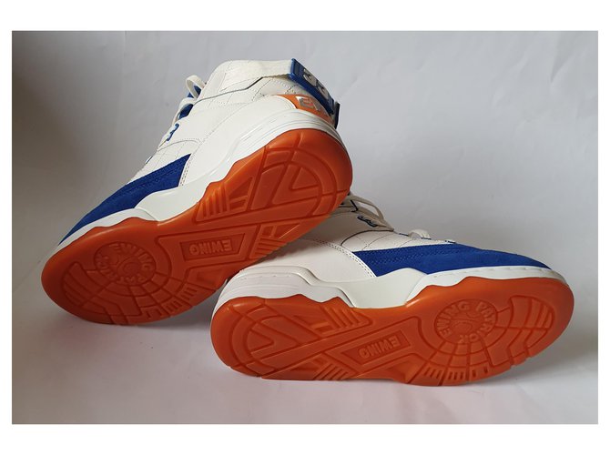 Sneakers alte Patrick Ewing in pelle multicolore - vista 5