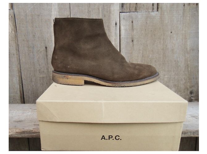 Apc brown suede boots size 43 - view 8