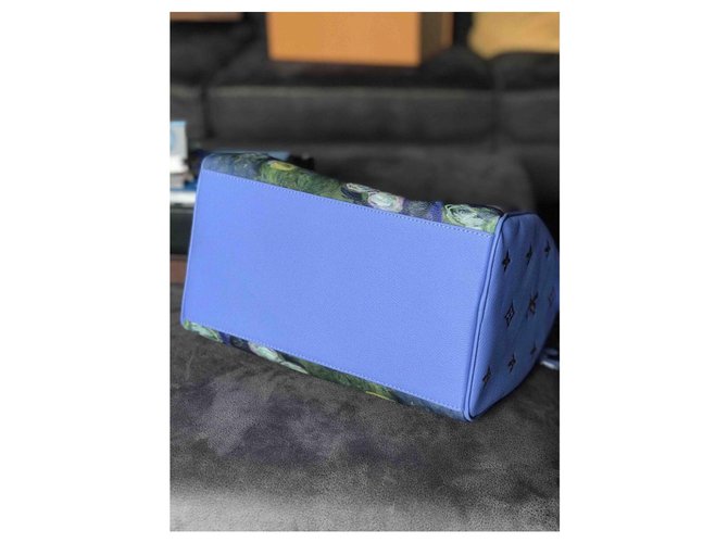 Louis Vuitton Borsa Monet Speedy Masters Blu chiaro - vista 4
