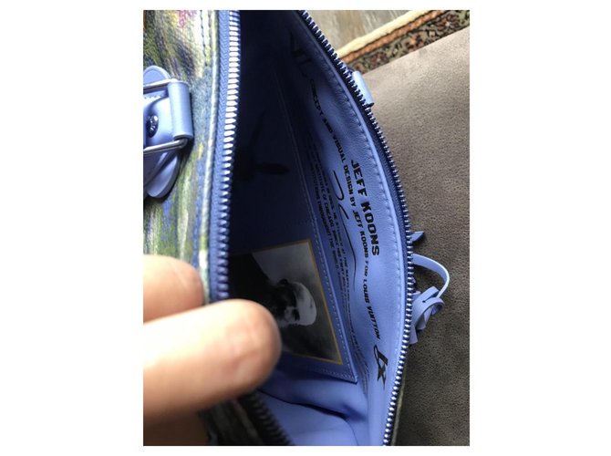 Louis Vuitton Borsa Monet Speedy Masters Blu chiaro - vista 5