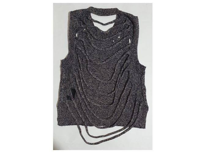 Alexander Wang Tanktop Grau Wolle - vista 2