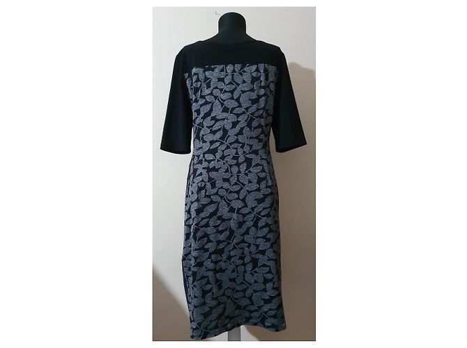 Joseph Ribkoff Kleid in Schwarz und Grau aus Polyester - Ansicht 3