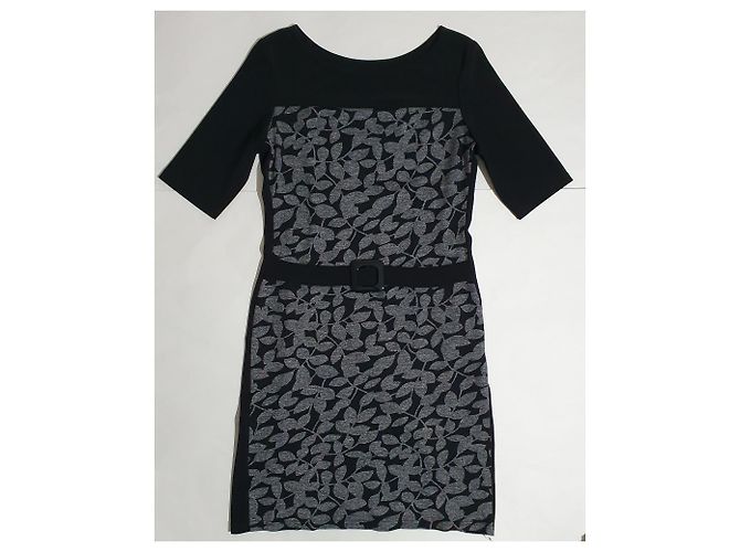 Joseph Ribkoff Kleid in Schwarz und Grau aus Polyester - Ansicht 4
