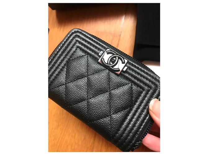 Mini billetera Boy Chanel Black Negro - vista 6