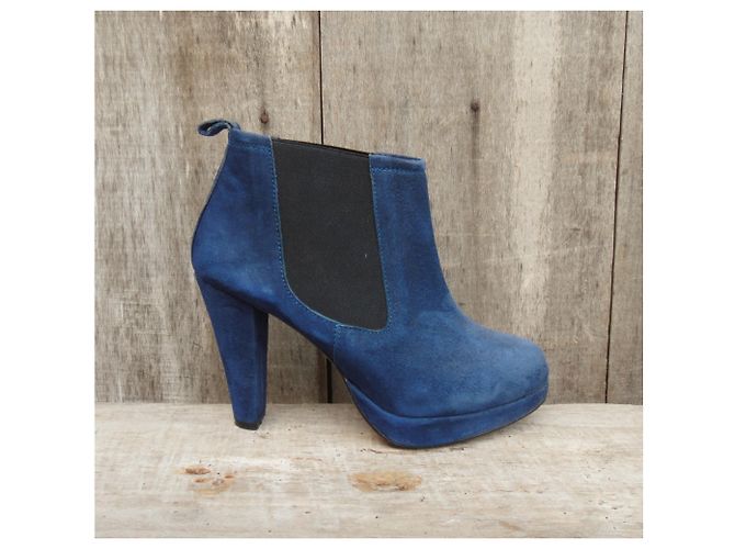 botines ganni modelo Fiona p 36 Azul - vista 2