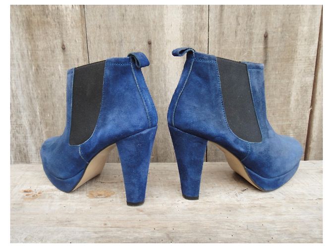 botines ganni modelo Fiona p 36 Azul - vista 5
