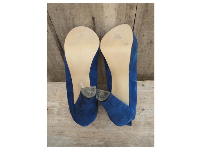botines ganni modelo Fiona p 36 Azul - vista 6