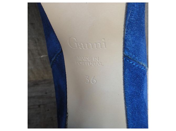 botines ganni modelo Fiona p 36 Azul - vista 7