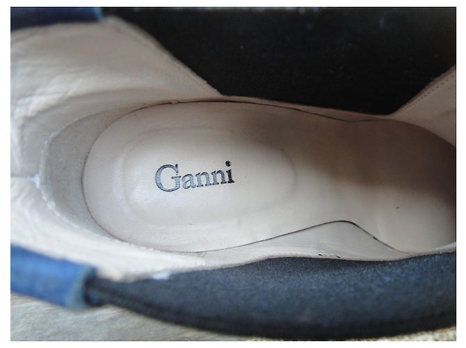 botines ganni modelo Fiona p 36 Azul - vista 8