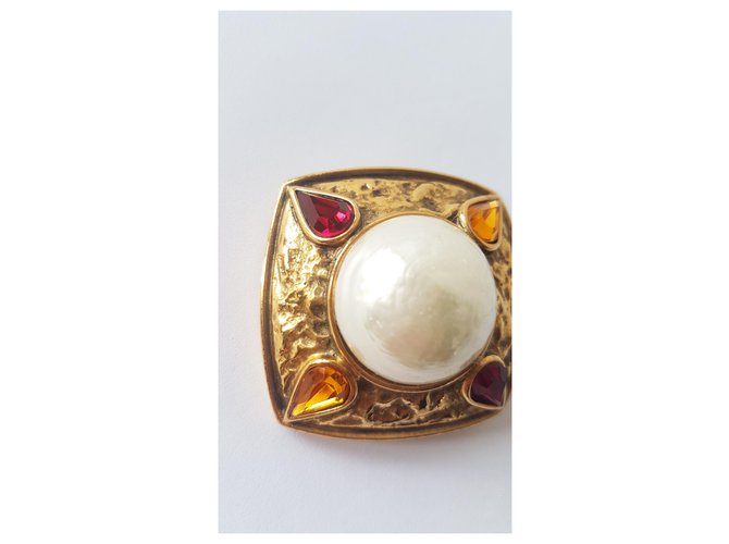 Goossens Pins e spille Rosso D'oro Crema Corallo - vista 4