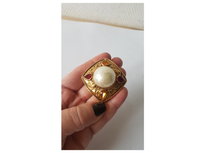 Goossens Pins e spille Rosso D'oro Crema Corallo - vista 8