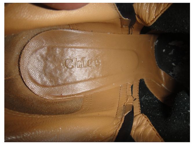 Stivaletti Chloé in pelle neri 39,5 Nero - vista 2