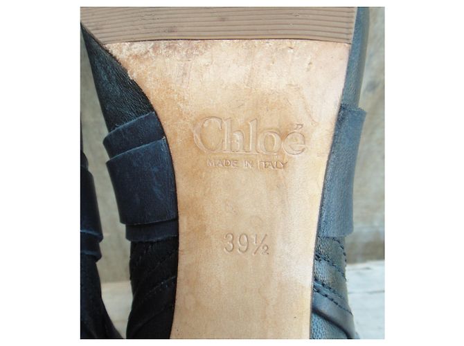 Stivaletti Chloé in pelle neri 39,5 Nero - vista 8