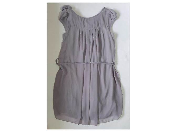 Vestido de seda gris Suncoo - vista 3