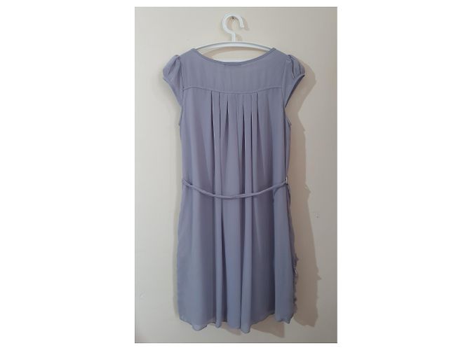 Vestido de seda gris Suncoo - vista 5