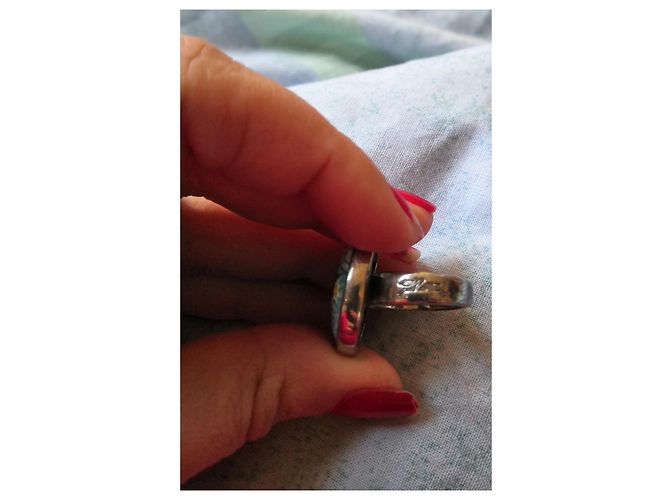 Bellissimo anello Longchamp in argento e murano - vista 3