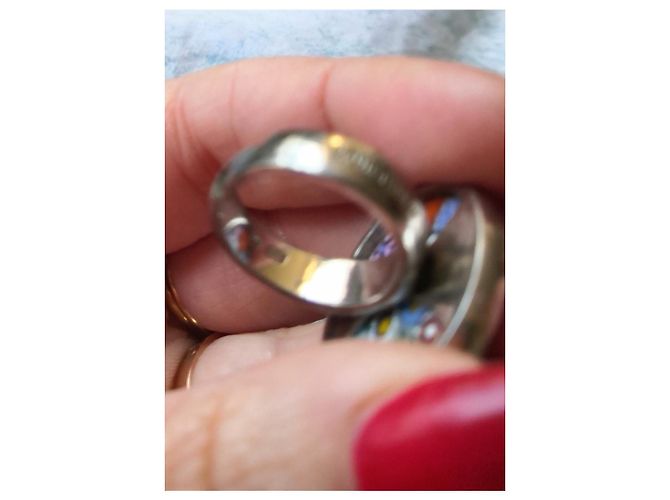 Bellissimo anello Longchamp in argento e murano - vista 6
