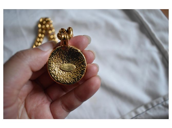 Vintage Chanel Goldton Medaillongürtel Golden - Ansicht 2