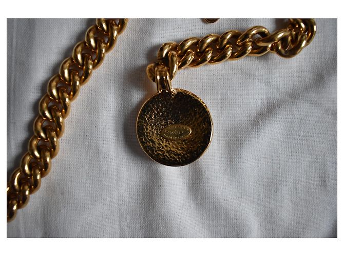 Vintage Chanel Goldton Medaillongürtel Golden - Ansicht 4