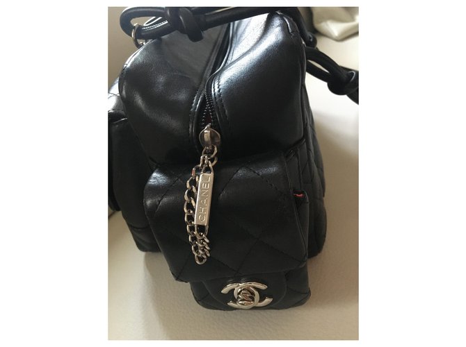 Borsa Chanel Reporter Cambon Nero - vista 3