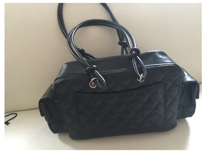 Borsa Chanel Reporter Cambon Nero - vista 4