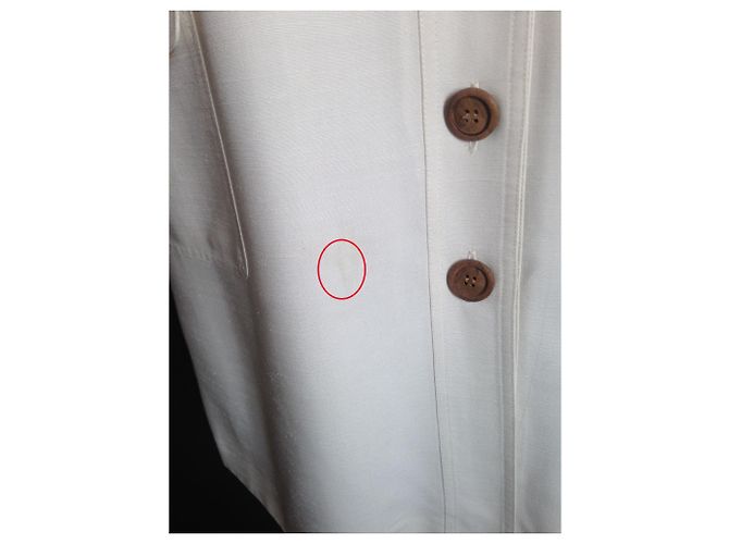 Yves Saint Laurent Kleid in Eggshell Viscose Aus weiß - Ansicht 2