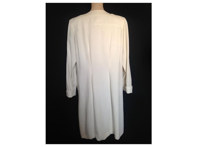 Yves Saint Laurent Kleid in Eggshell Viscose Aus weiß - Ansicht 5
