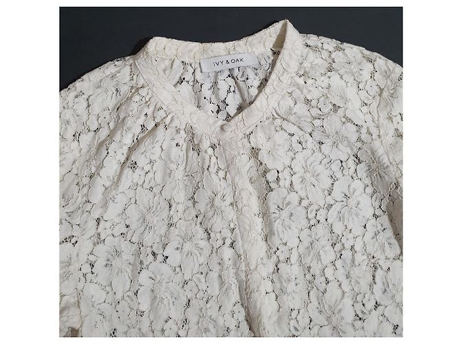 Autre Marque Camicia in pizzo bianca IVY AND OAK Bianco - vista 2