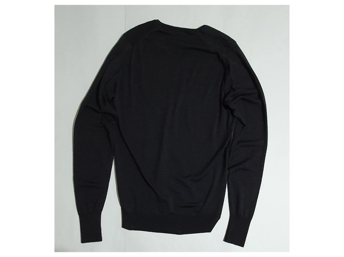 John Smedley Wollpullover Dunkelgrau Anthrazitgrau - Ansicht 2