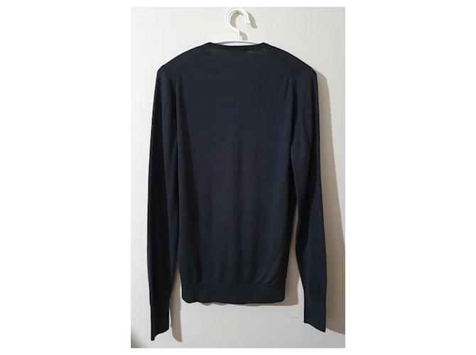 John Smedley Wollpullover Dunkelgrau Anthrazitgrau - Ansicht 5