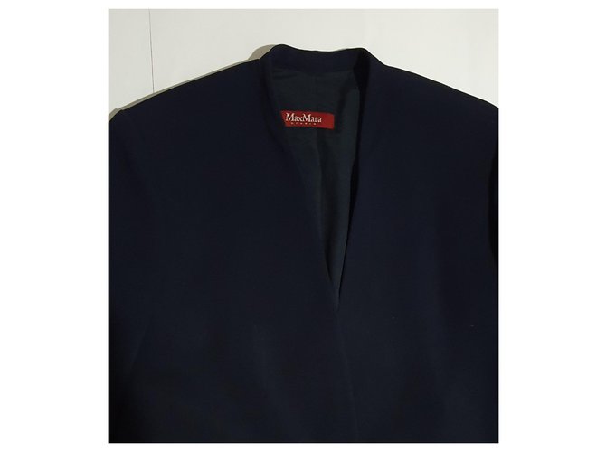 Blazer blu Max Mara Studio Blu navy - vista 2